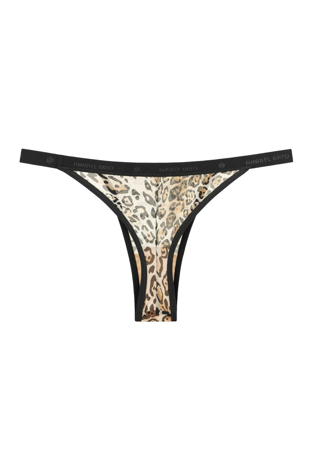 Трусики стринг из микросетки 8186-21 brown