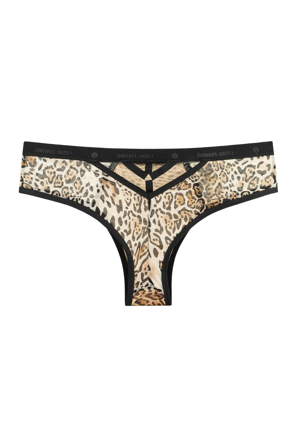 Трусики бразилиана из микросетки 8186-22 brown