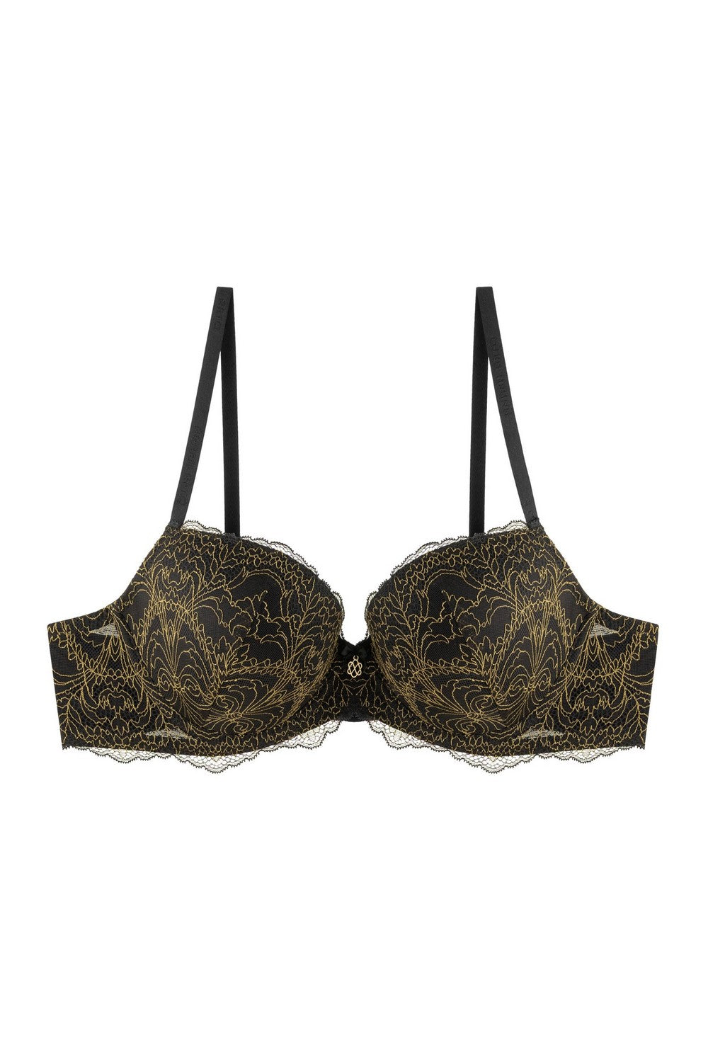 Плотный бюстгальтер из кружева 8187-008 black