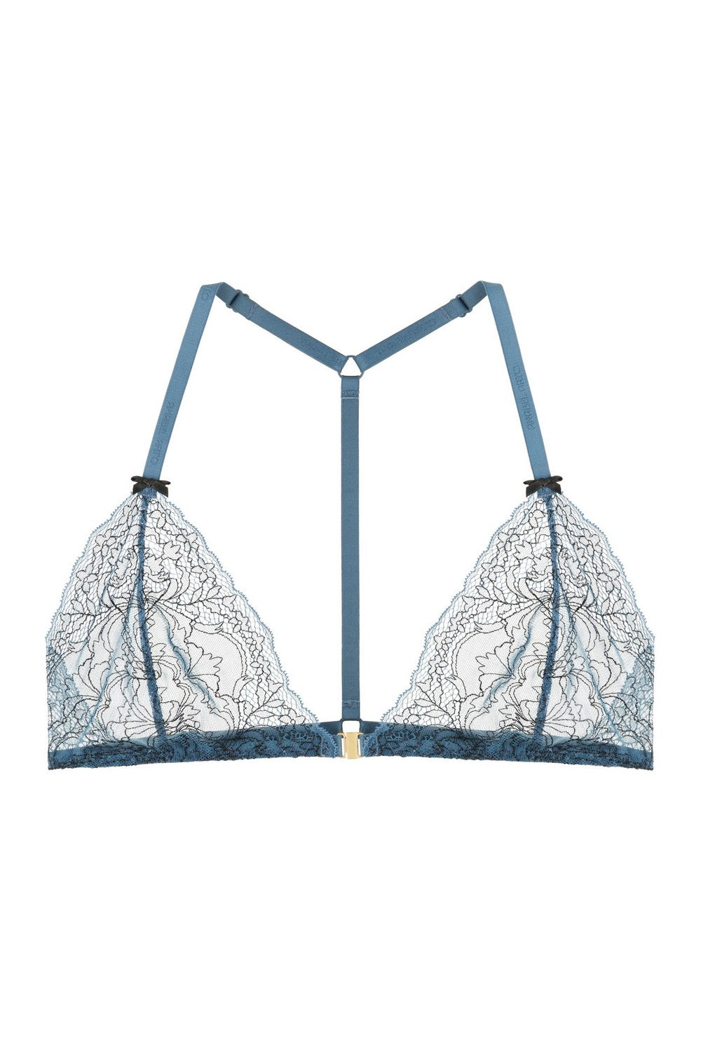 Бралет с застежкой спереди 8187-050 gray blue