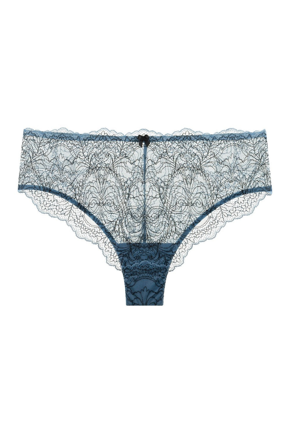 Трусики слип из кружева 8187-24 gray blue