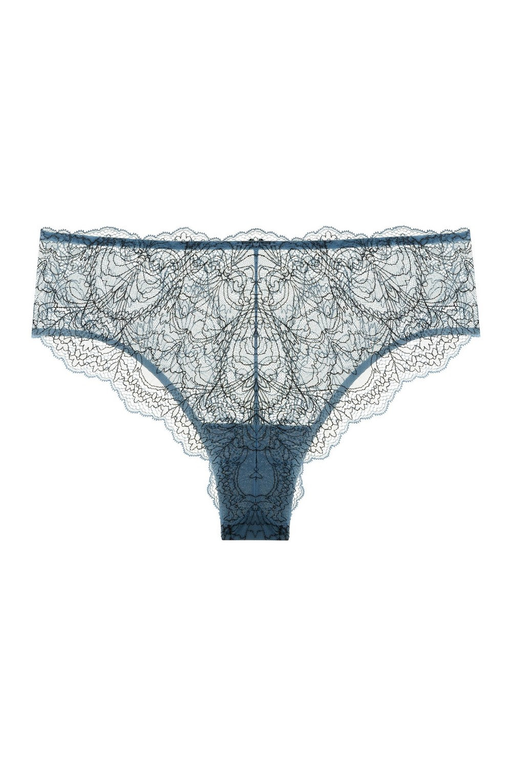 Трусики сліпи з мережива 8187-24 gray blue