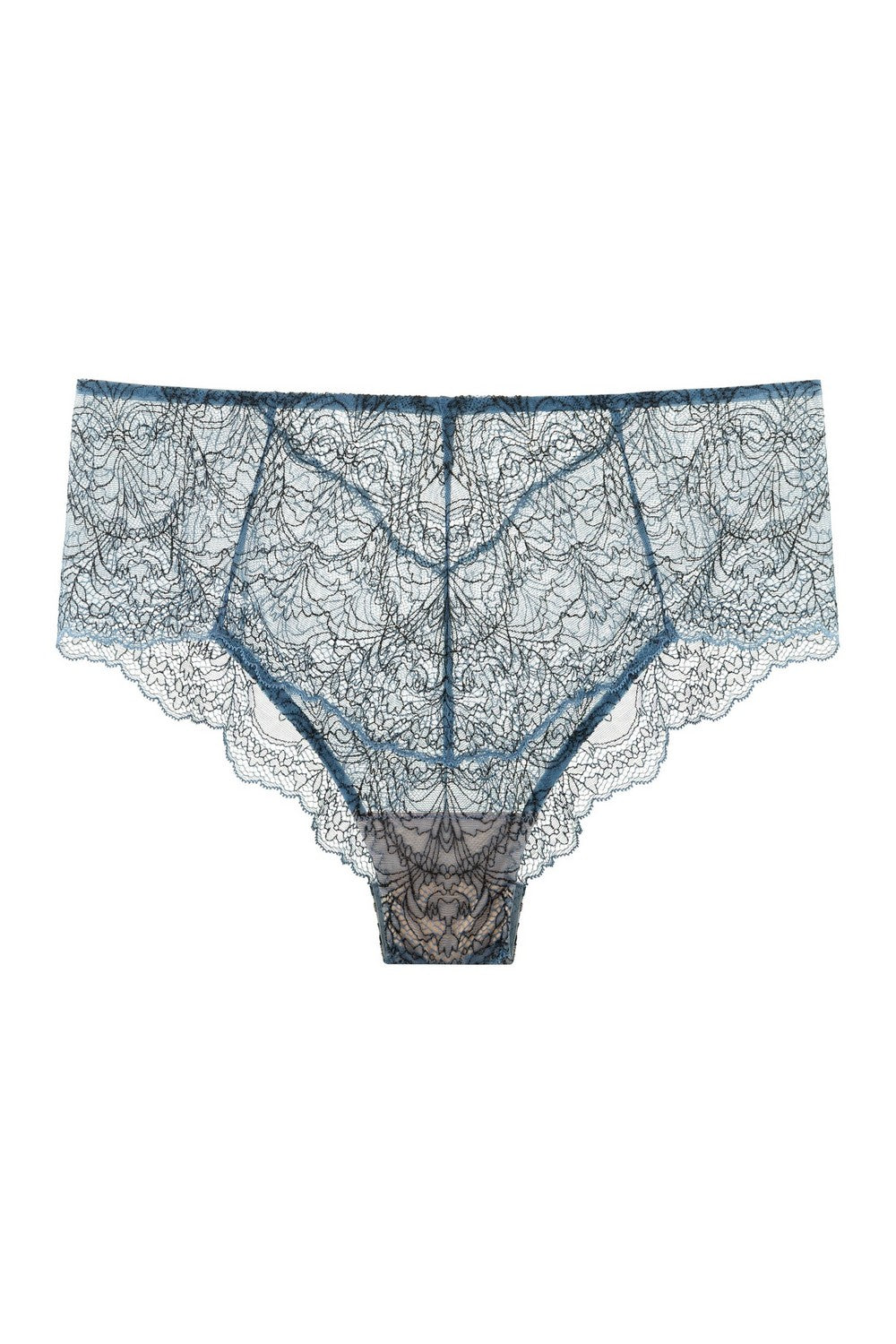 Высокие трусики слип 8187-34 gray blue