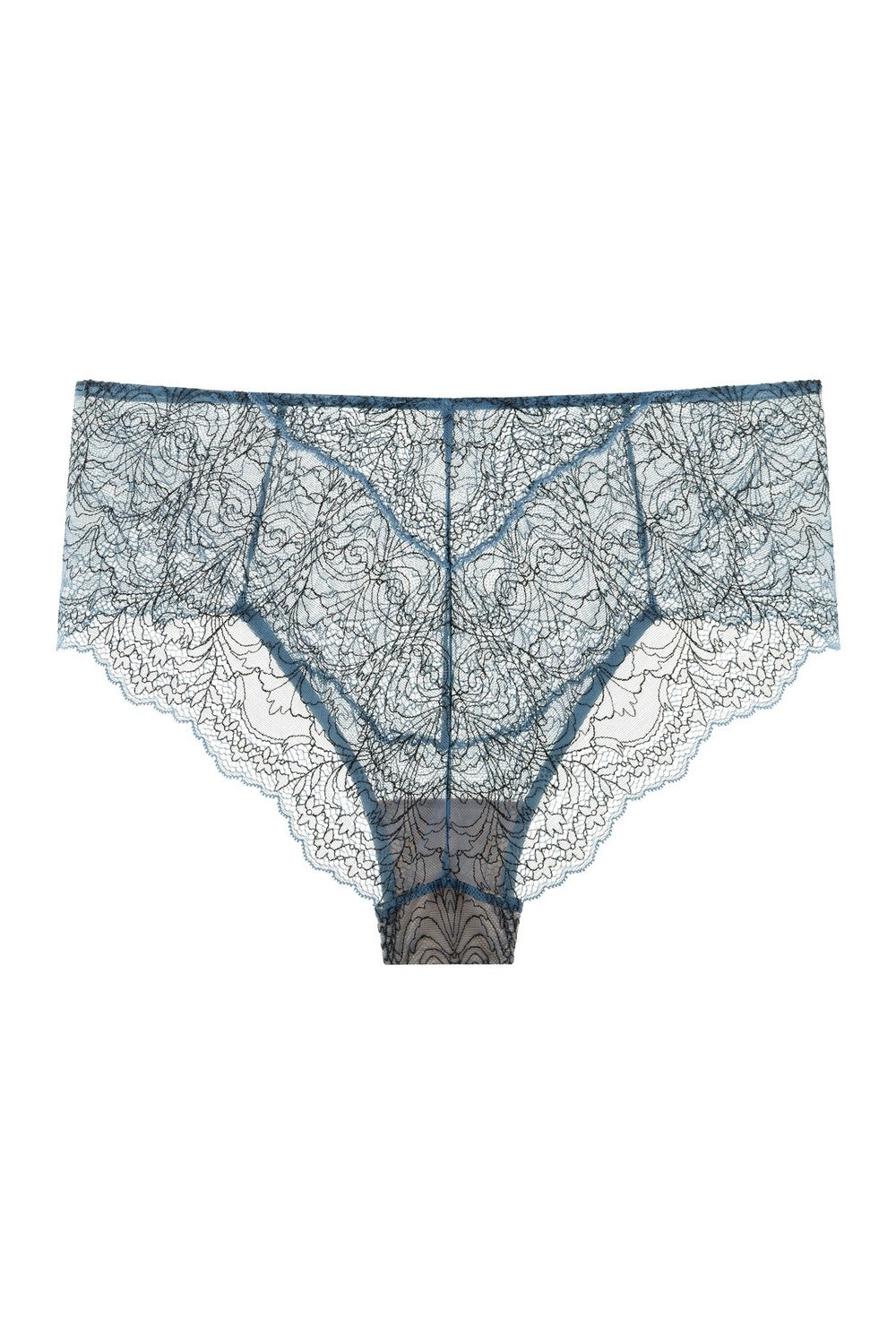 Високі трусики сліпи 8187-34 grey blue