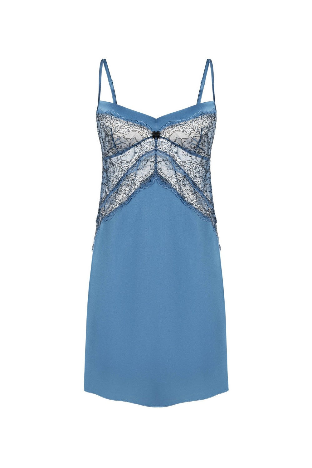 Нічна сорочка із сатину 8187-6041 gray blue