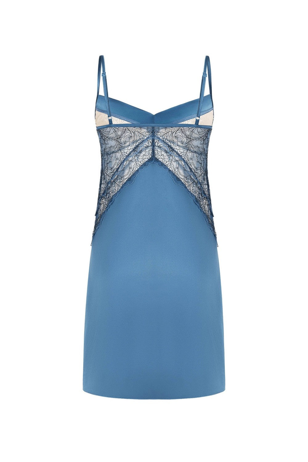 Нічна сорочка із сатину 8187-6041 gray blue