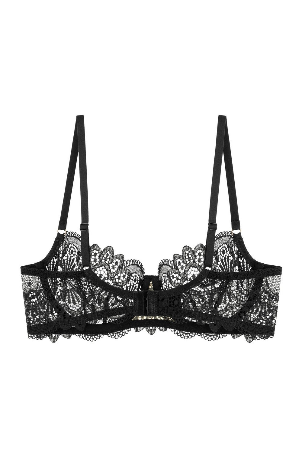 М'який бюстгальтер з мережива 8189-057 black