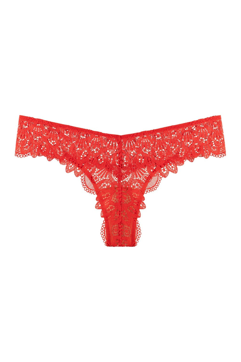 Мереживні трусики бразиліана 8189-21 red