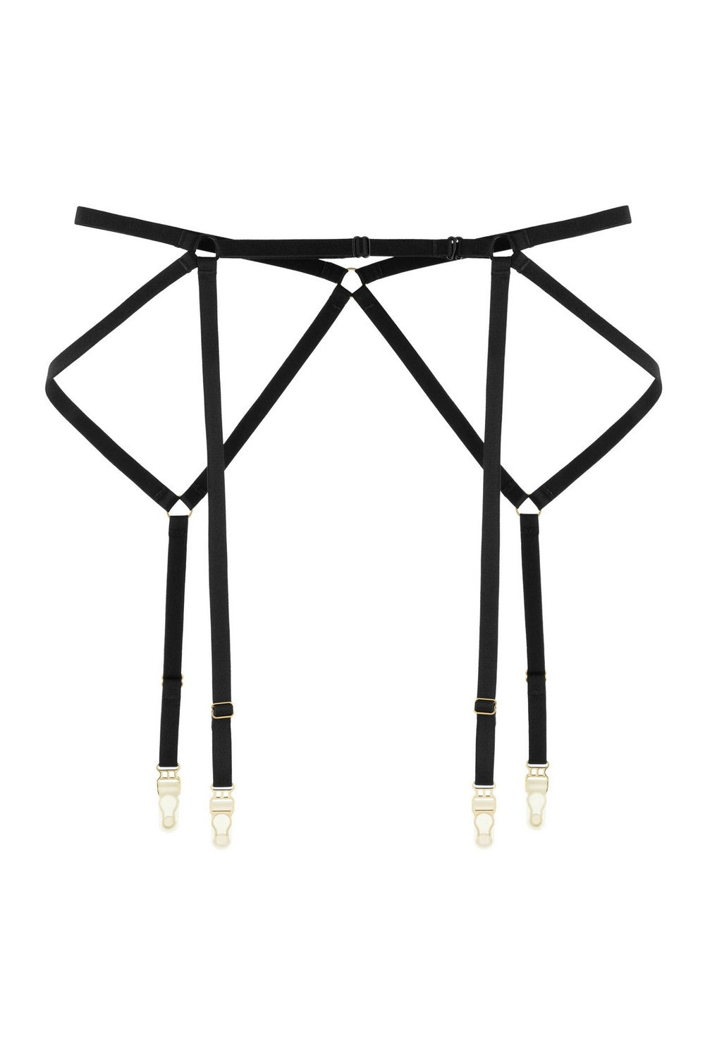 Пояс для чулок из ремешков 8189-50 black