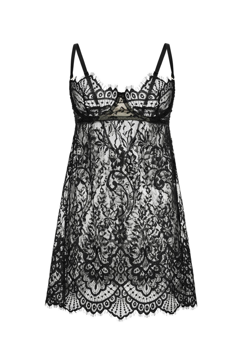 Сорочка из кружева 8189-6039 black