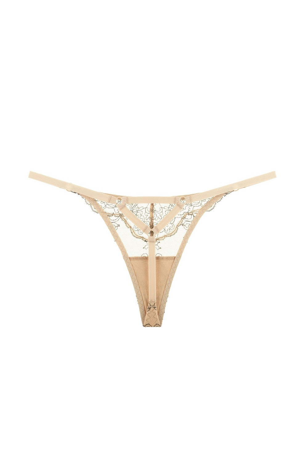 Стрінги з тонкими боковинками 8190-10 beige Anabel Arto спина