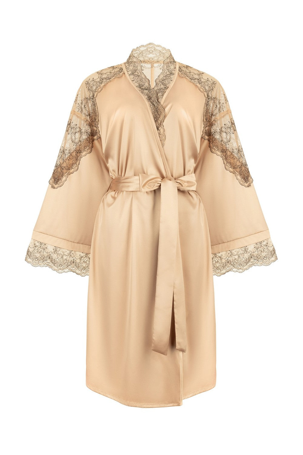 Халат із сатину 8190-6727 beige Anabel Arto