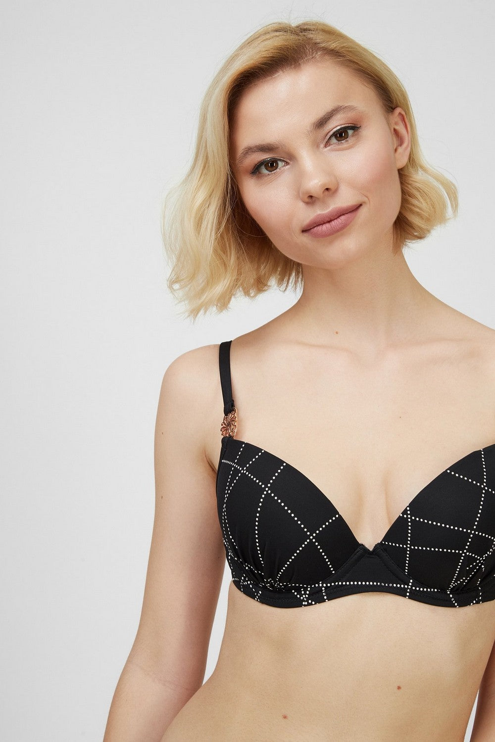 Раздельный купальник с принтом 909-009/909-232 black