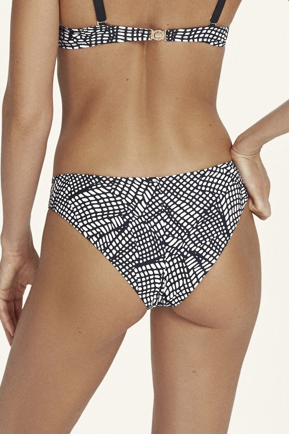 Раздельный купальник с принтом 924-016/924-222 black/white