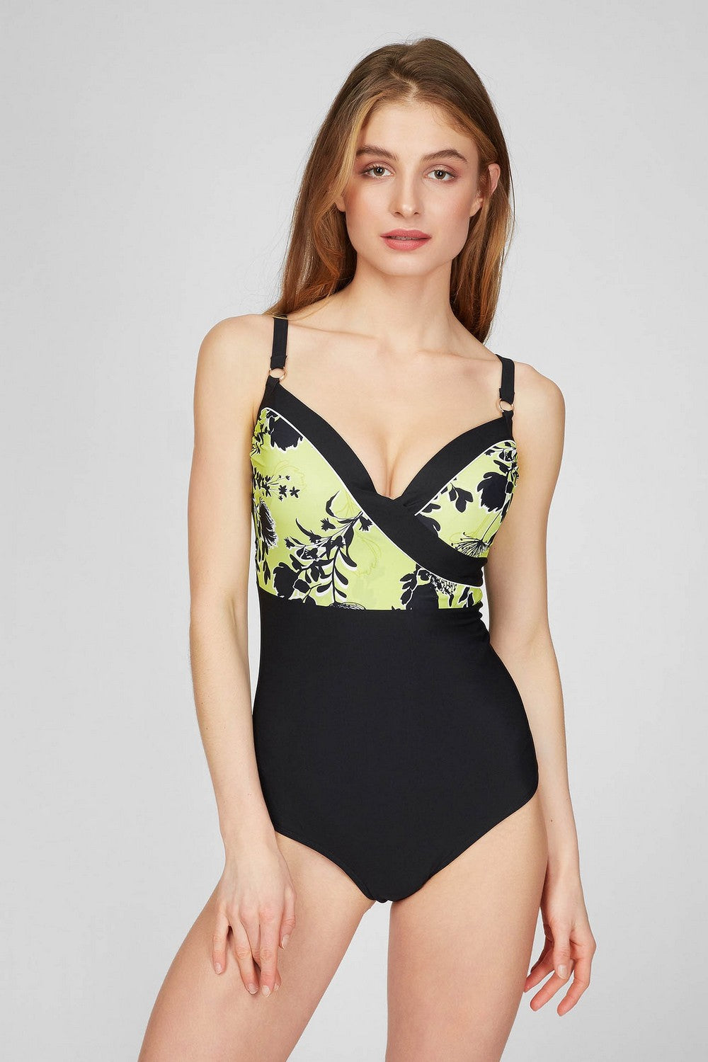 Сдельный купальник майо 924-132 yellow/black