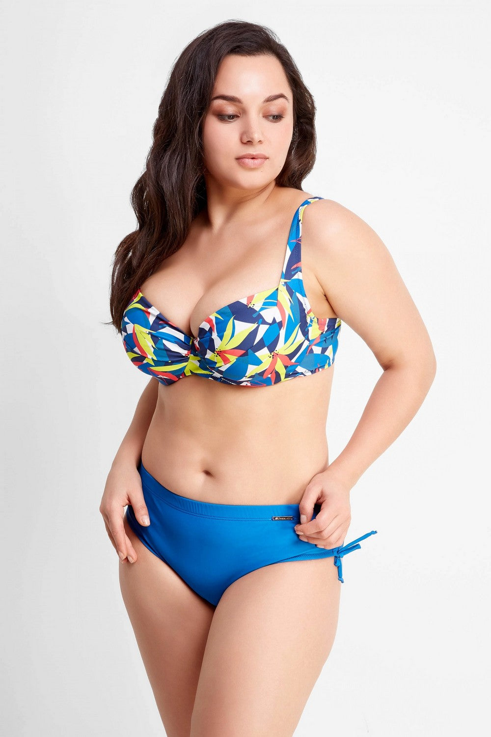 Раздельный купальник для пышных форм 936-041/936-239 blue