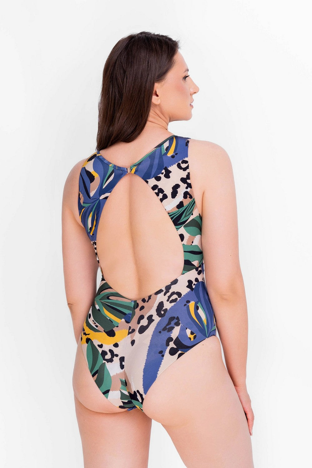 Сдельный купальник с открытой спиной 942-149-1 990 multi