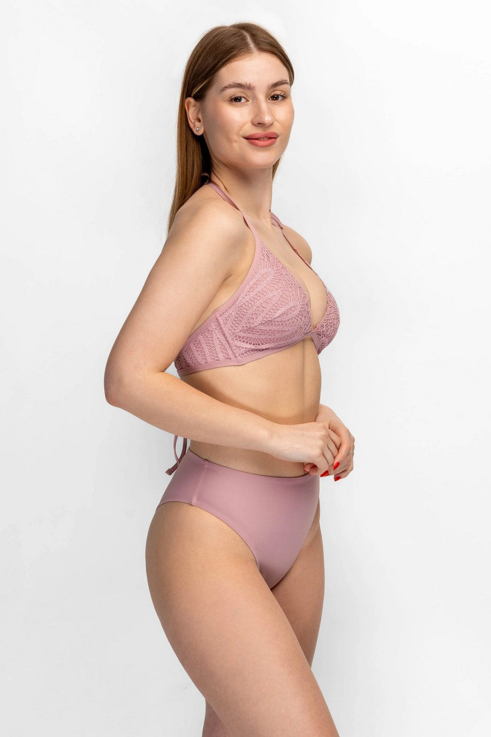 Раздельный купальник халтер 943-044/943-225 marshmallow