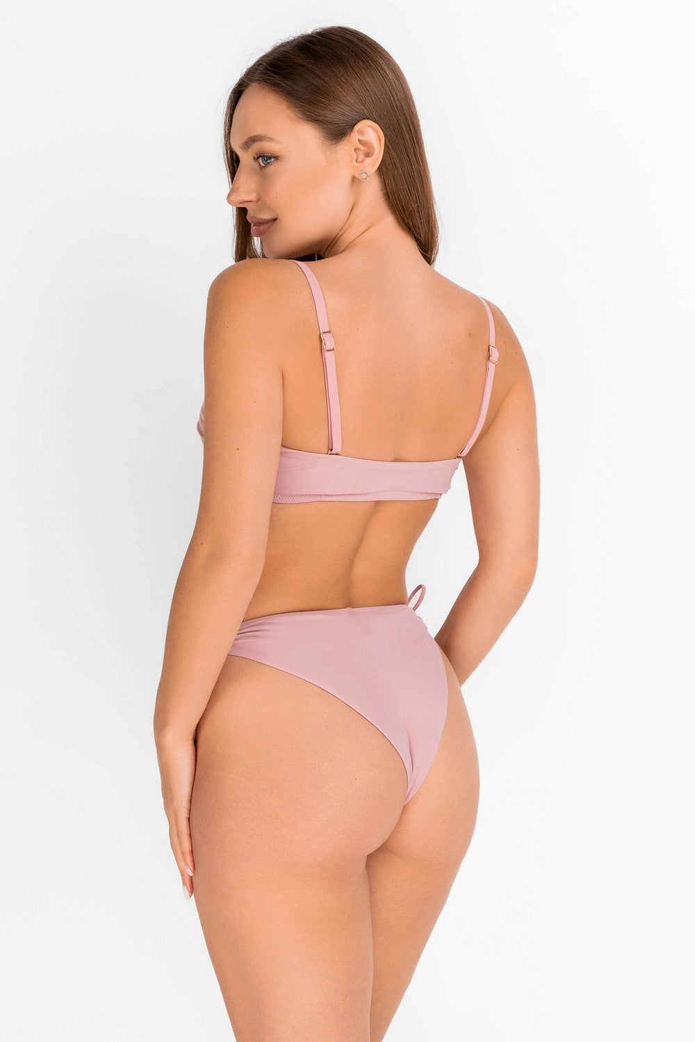 Раздельный купальник с оборкой 943-046/943-225-1 marshmallow