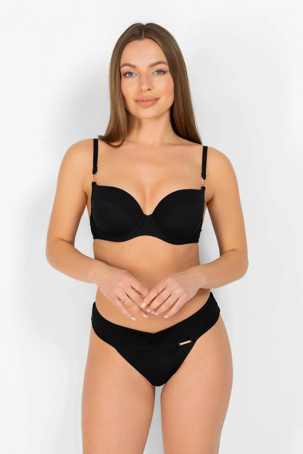 Купальник с плотными чашками 945-011/945-224 black