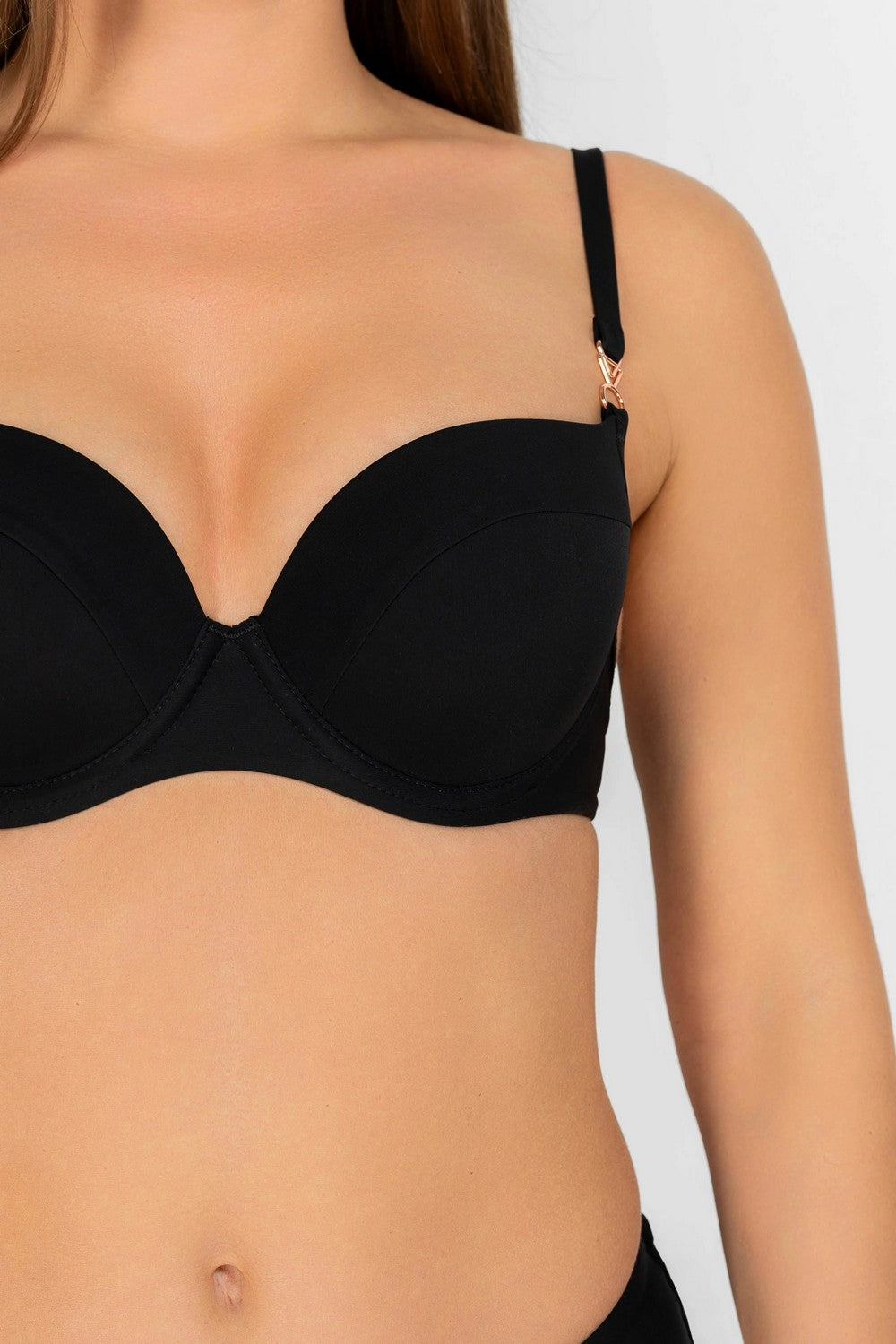 Купальник с плотными чашками 945-011/945-224 black