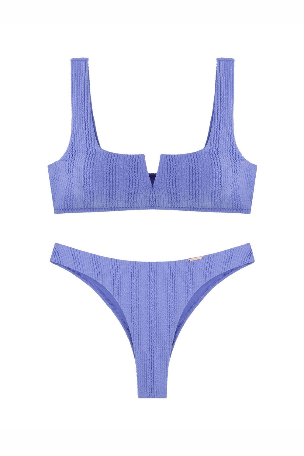 Фактурный раздельный купальник 948-048/948-220 lilac