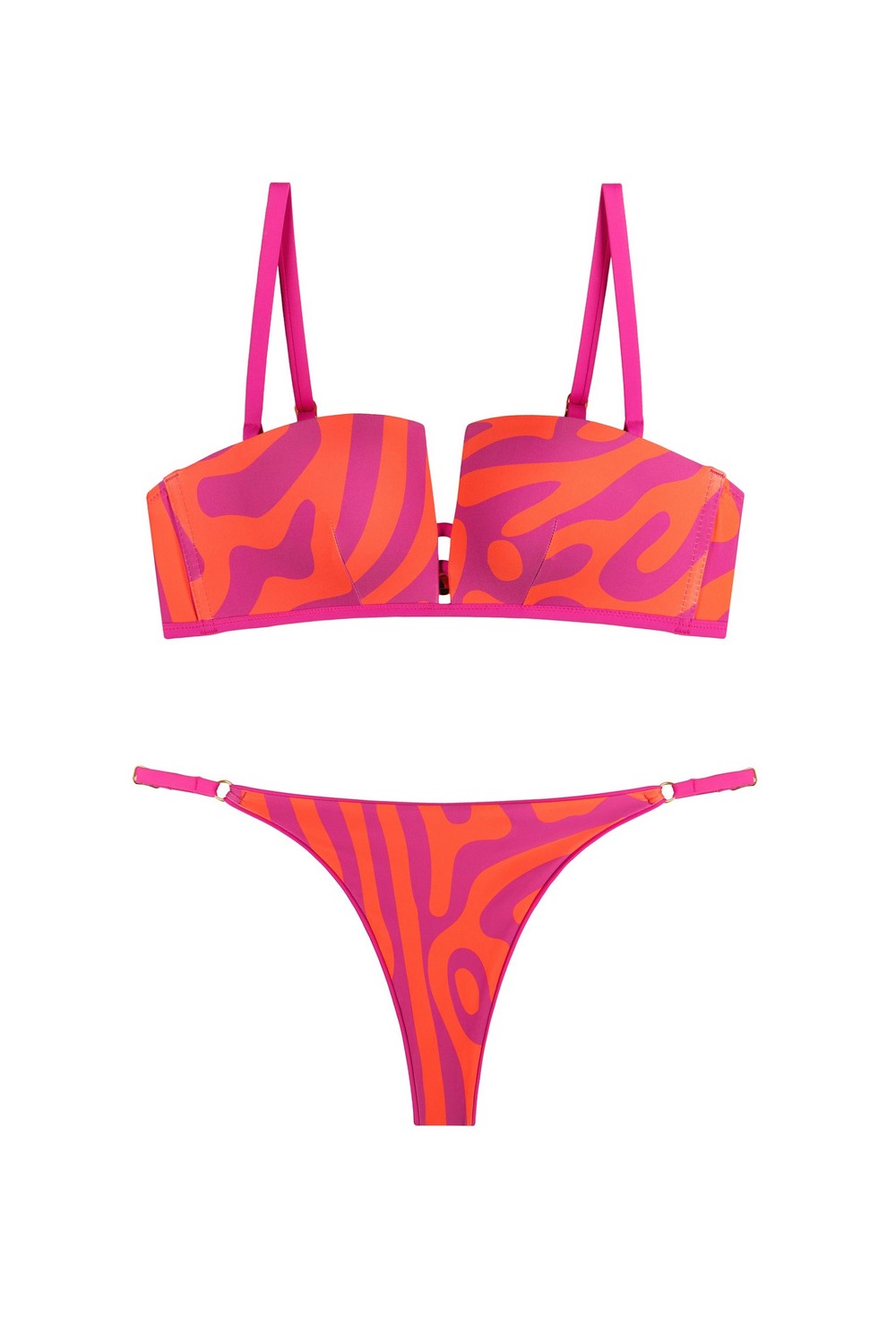 Раздельный купальник пуш-ап 950-015/950-227 fuchsia