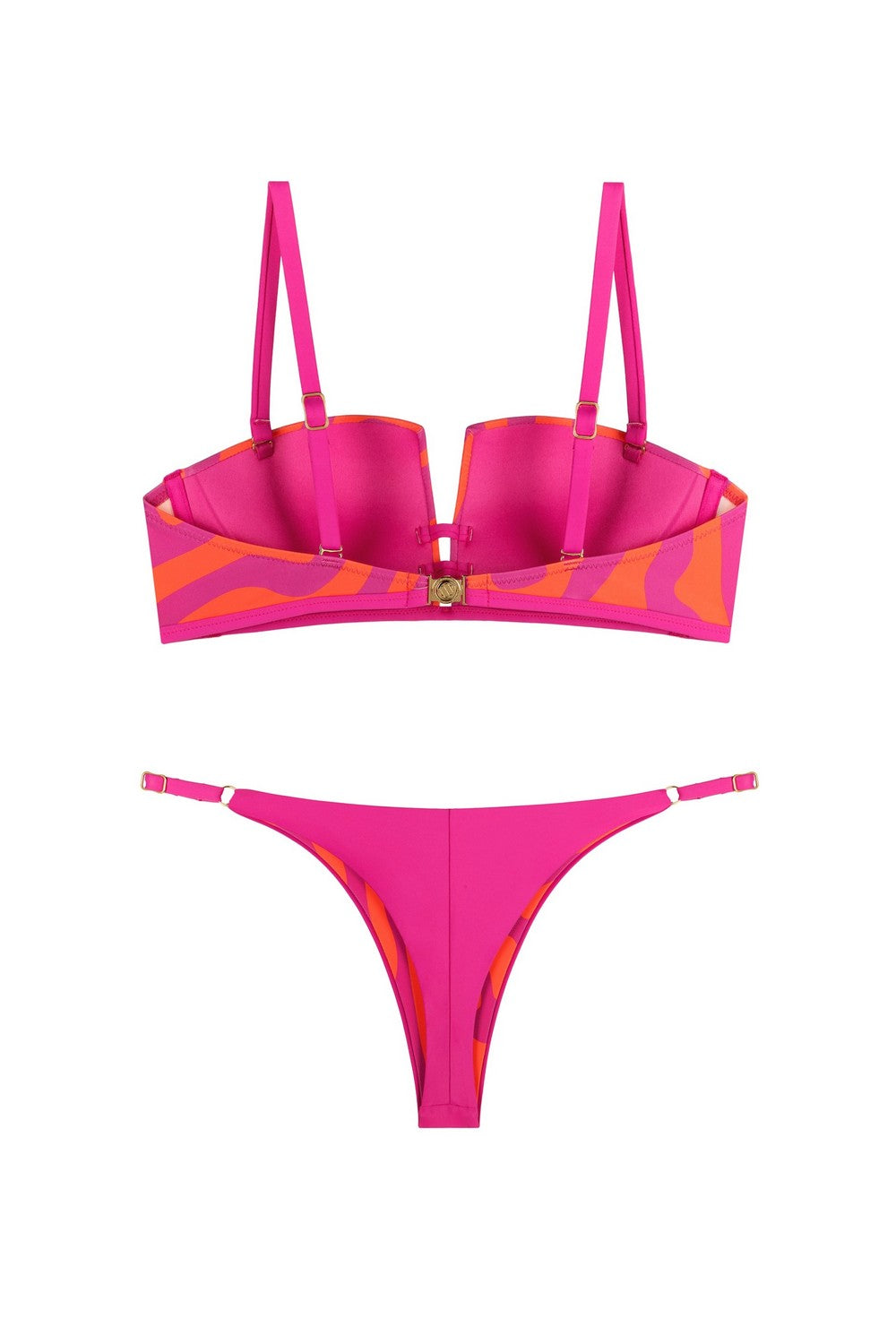 Раздельный купальник пуш-ап 950-015/950-227 fuchsia