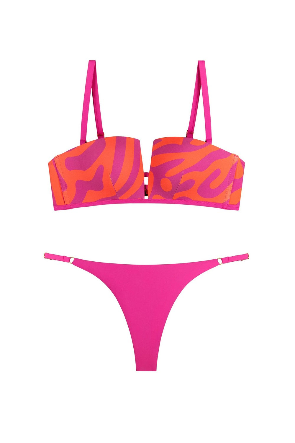 Раздельный купальник пуш-ап 950-015/950-227 fuchsia