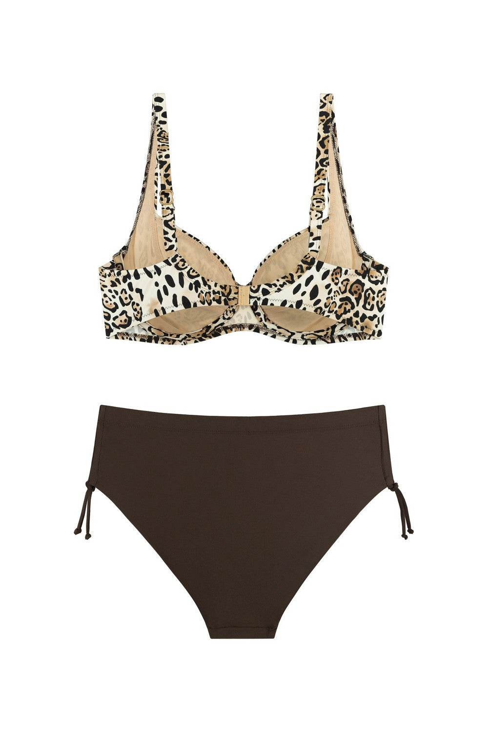 Роздільний купальник з принтом 951-041/951-239 brown