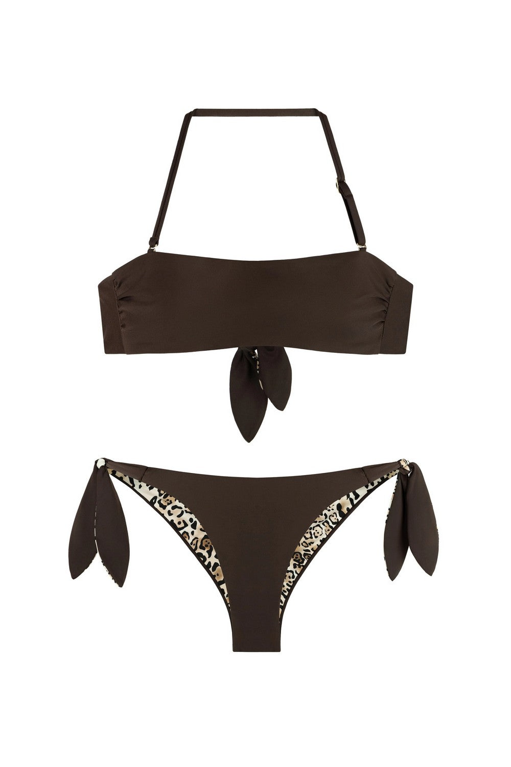 Роздільний двосторонній купальник 951-045/951-223 brown