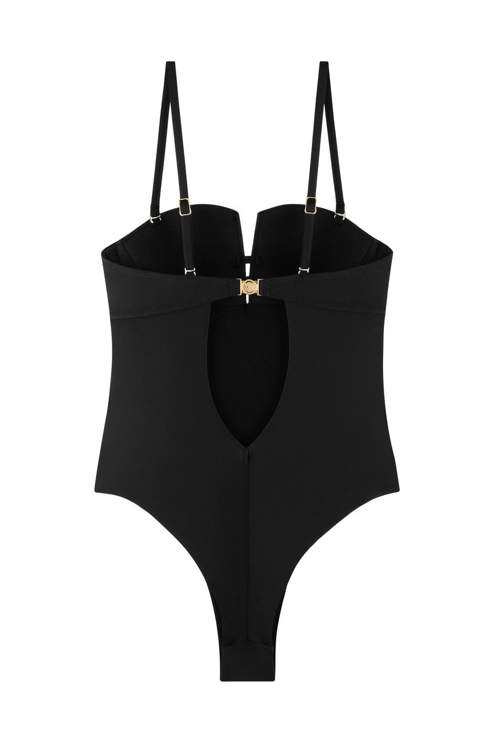 Суцільний купальник пуш-ап 953-115 black