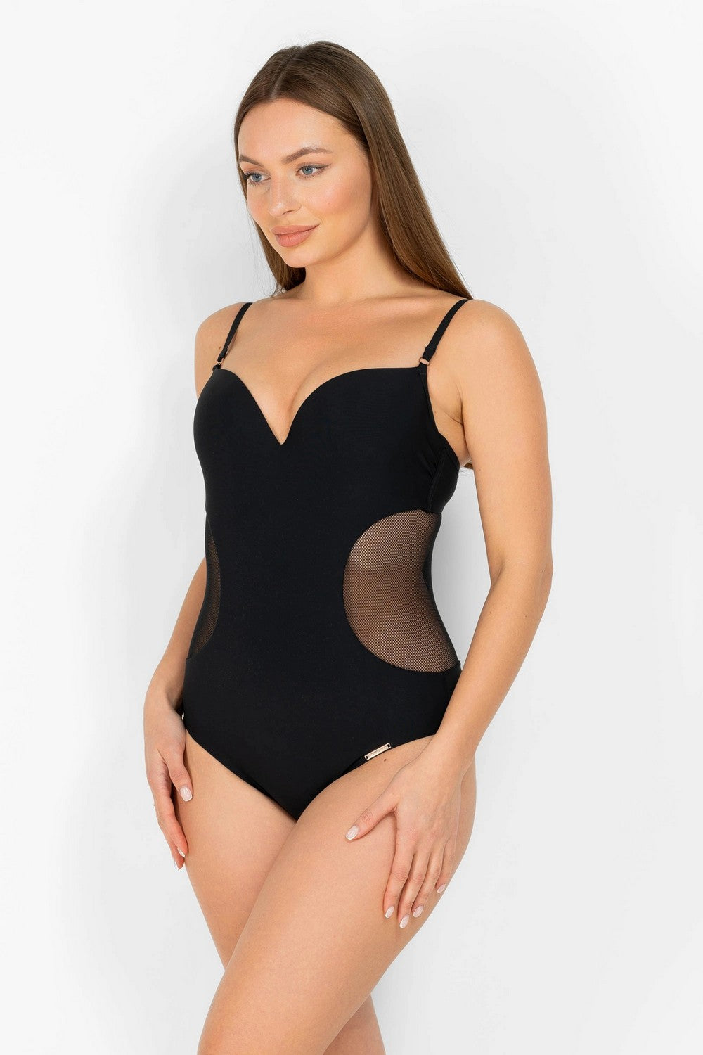 Купальник майо с вкладышами 979-108-1 black