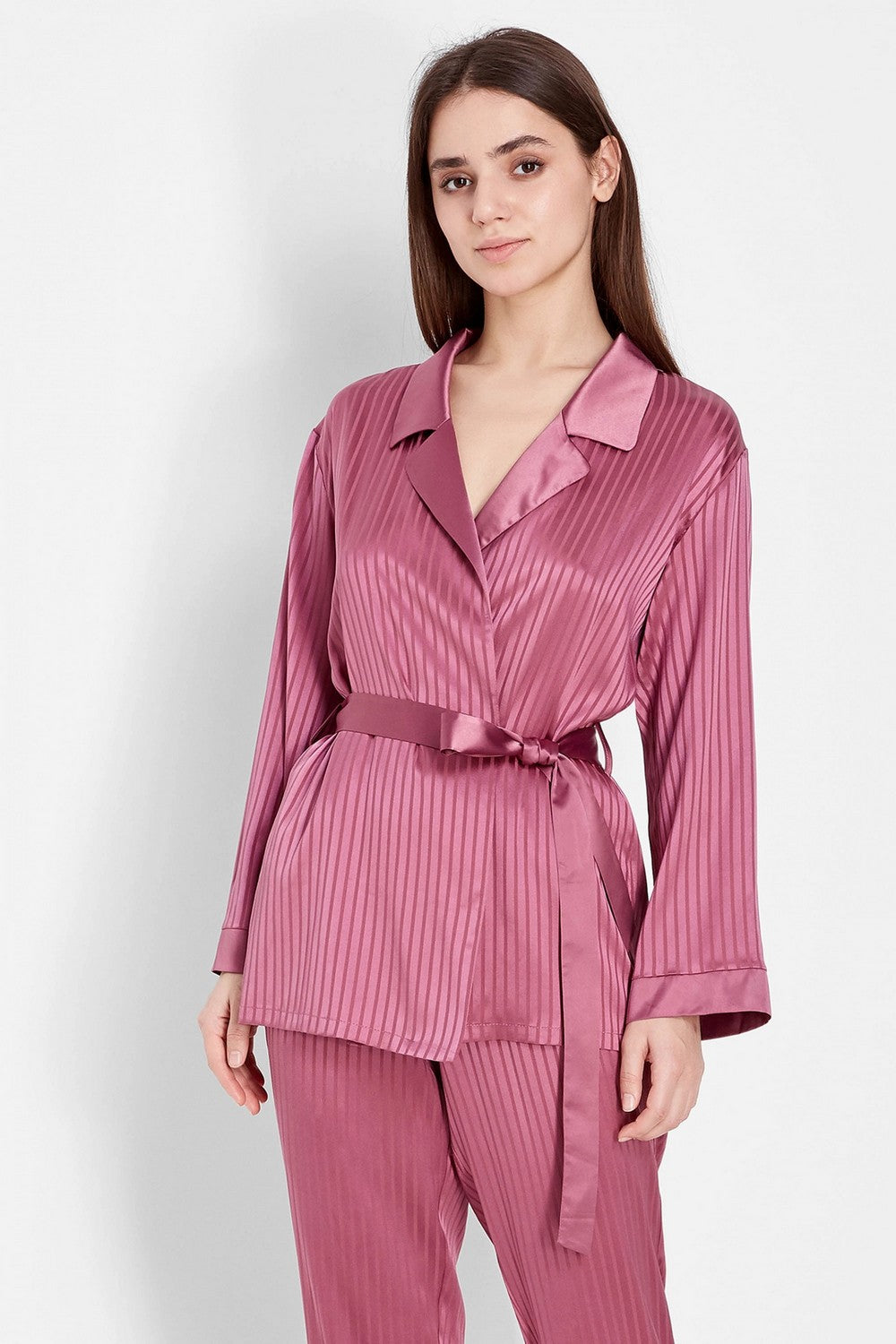 Шовковий домашній комплект S-6219-8 lilac