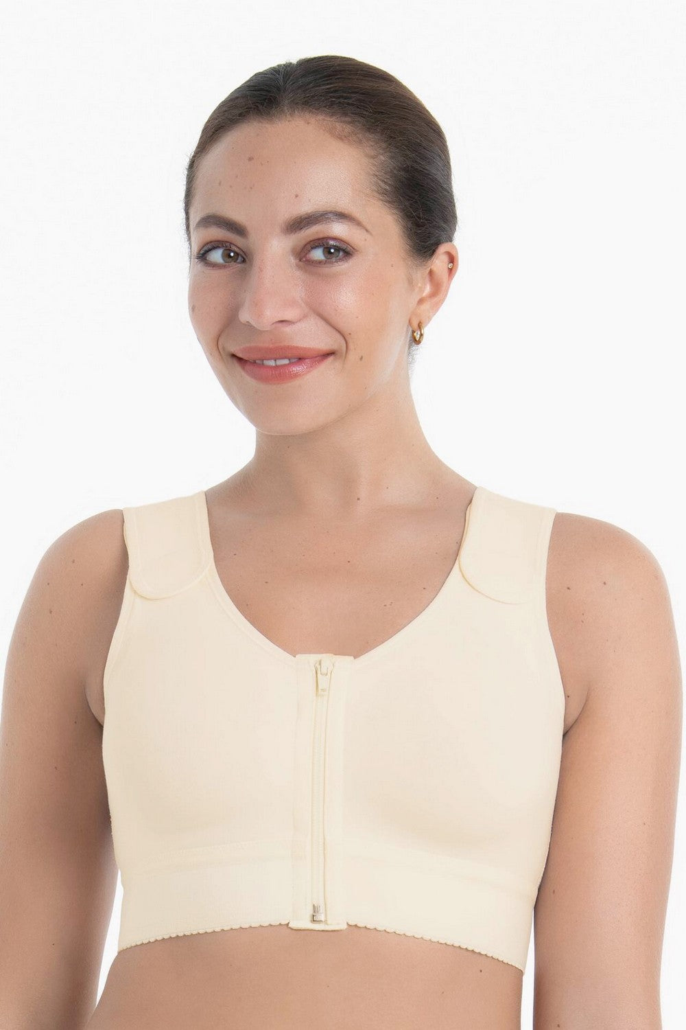 Компресійний бюстгальтер на блискавці 1198 champagne