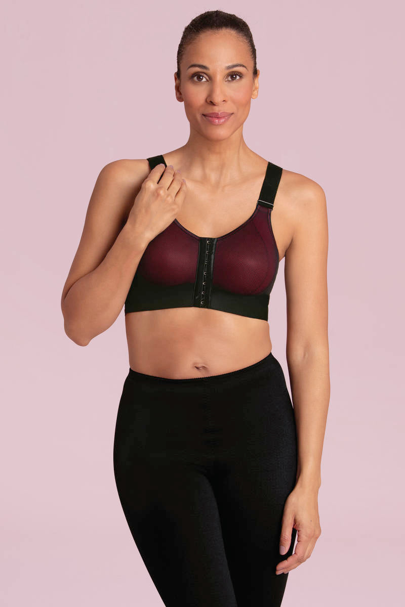 Компресійний бюстгальтер на гачках 1199 black