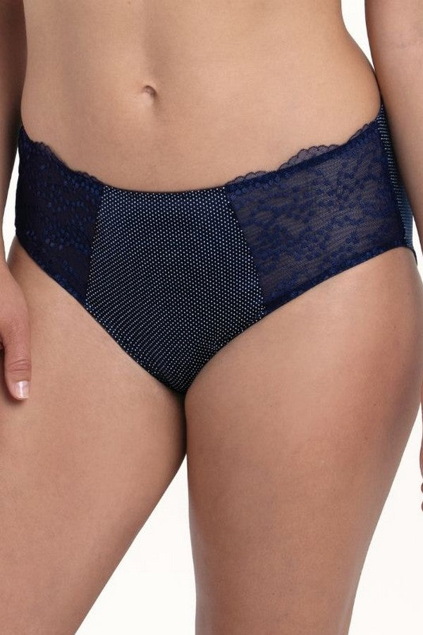Трусики сліп з мереживом 1382 Orely sea blue Anita