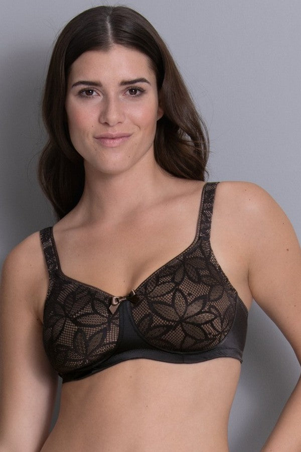 Послеоперационный бюстгальтер с плотными чашками 5776X Selena black