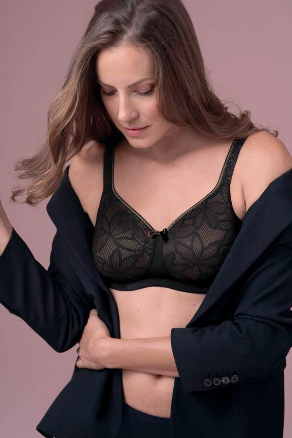 Послеоперационный бюстгальтер с плотными чашками 5776X Selena black