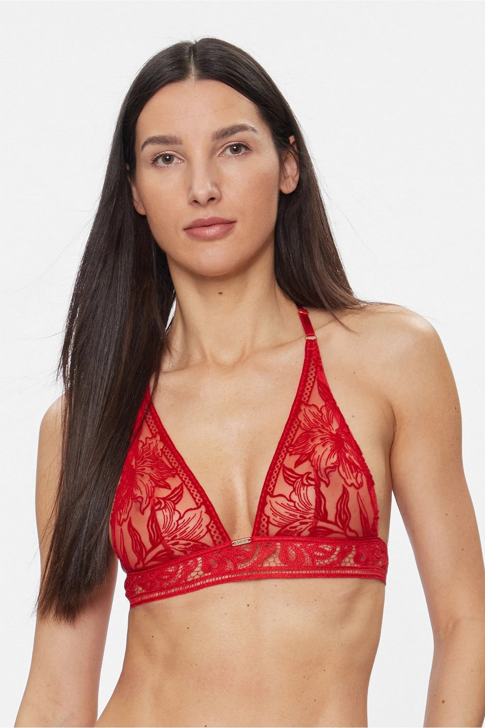 Бралет с вышивкой 1B10B Coeur a Corps rouge rebelle