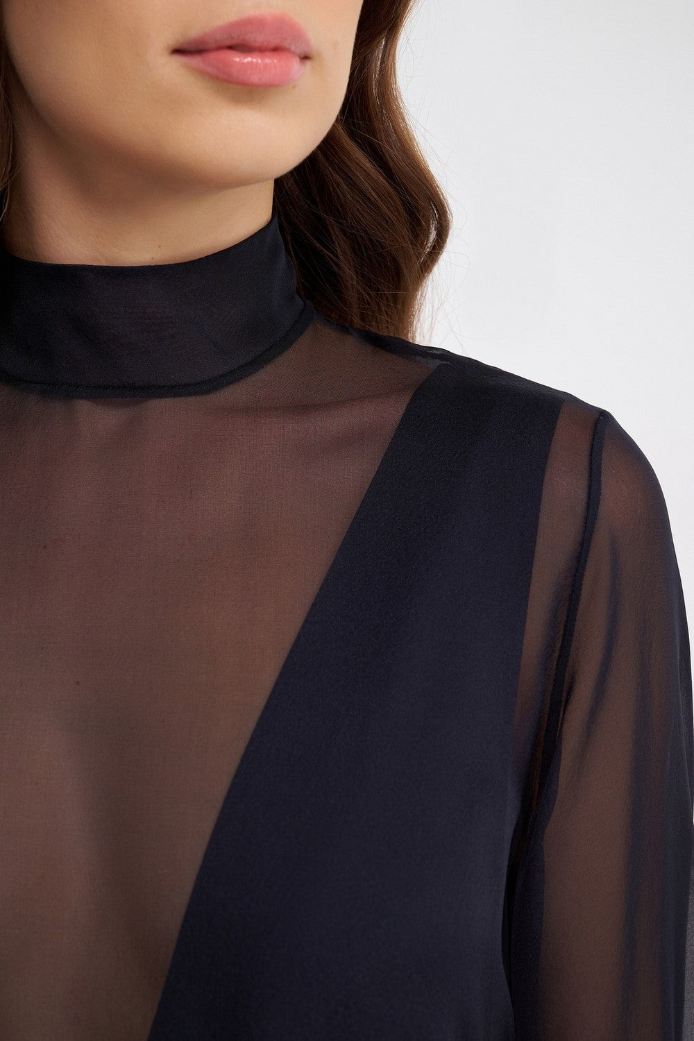 Боди-слип из микросетки 1M84-D Les Bodys by Aubade black