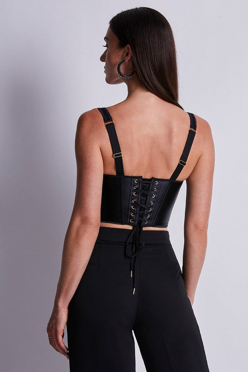 Корсет на шнурівці 2J36 Iconic allure black Aubade