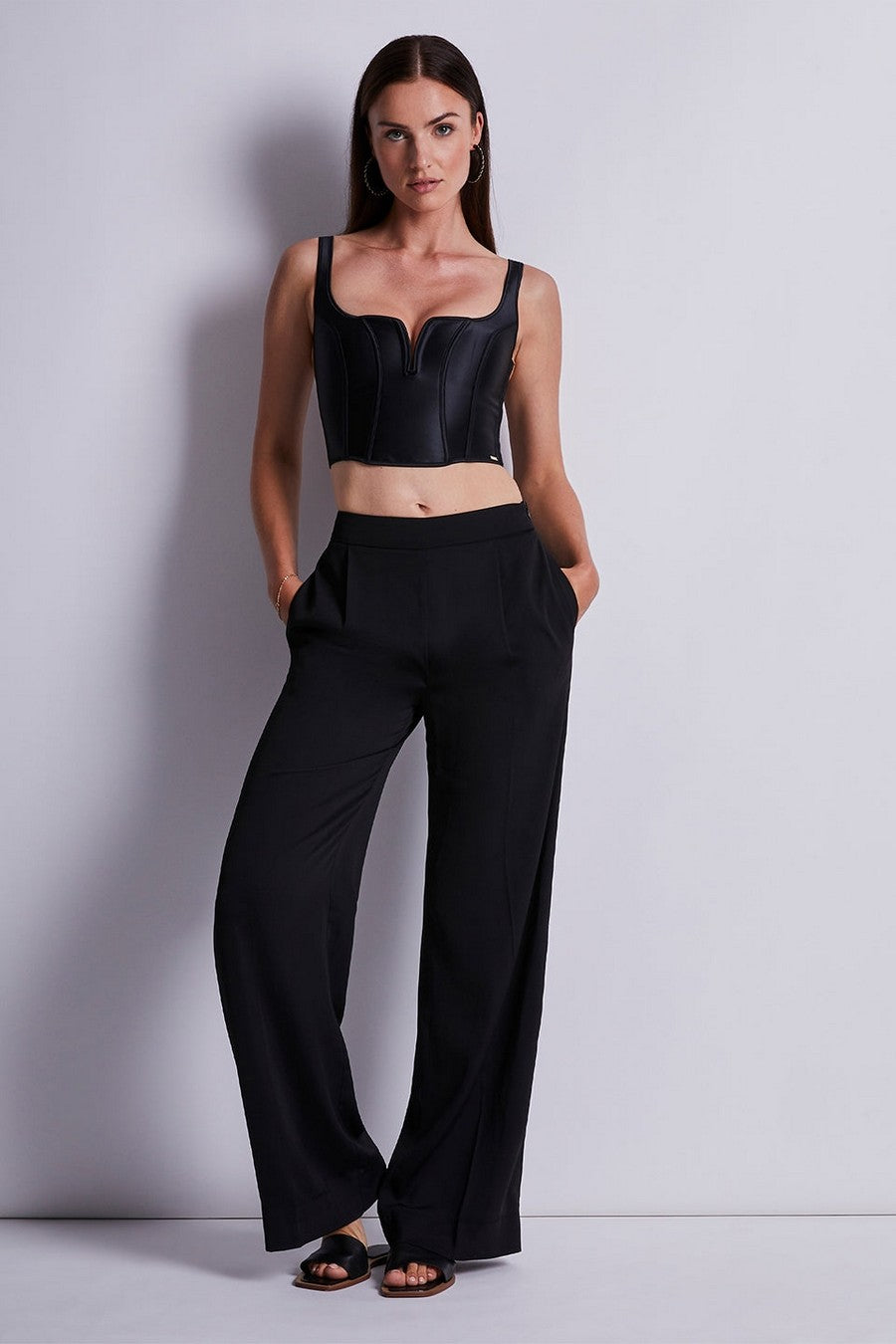 Корсет на шнурівці 2J36 Iconic allure black Aubade