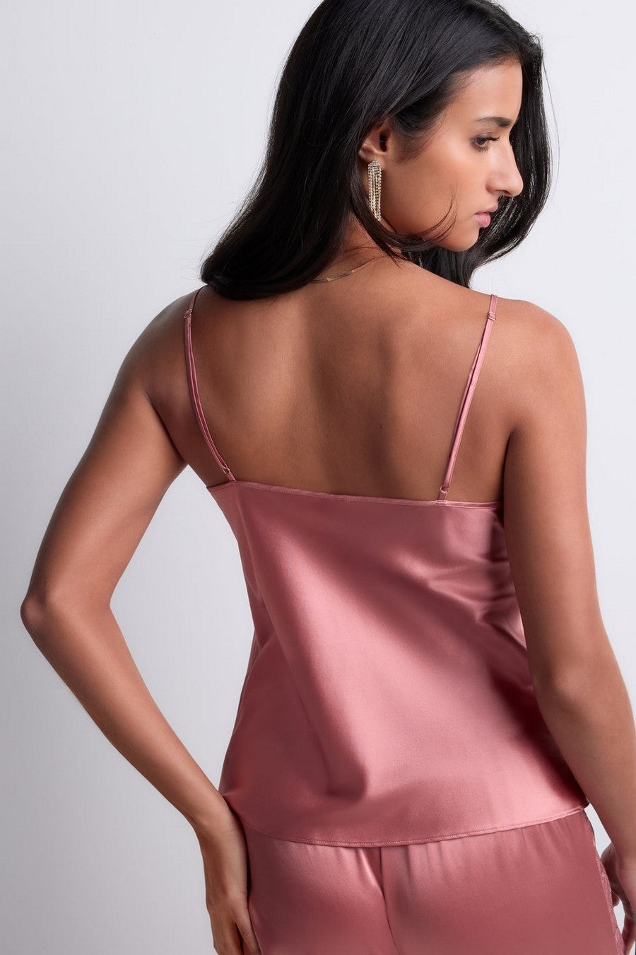 Шовковий піжамний топ 2S38-2 Midnight Whisper warm pink Aubade