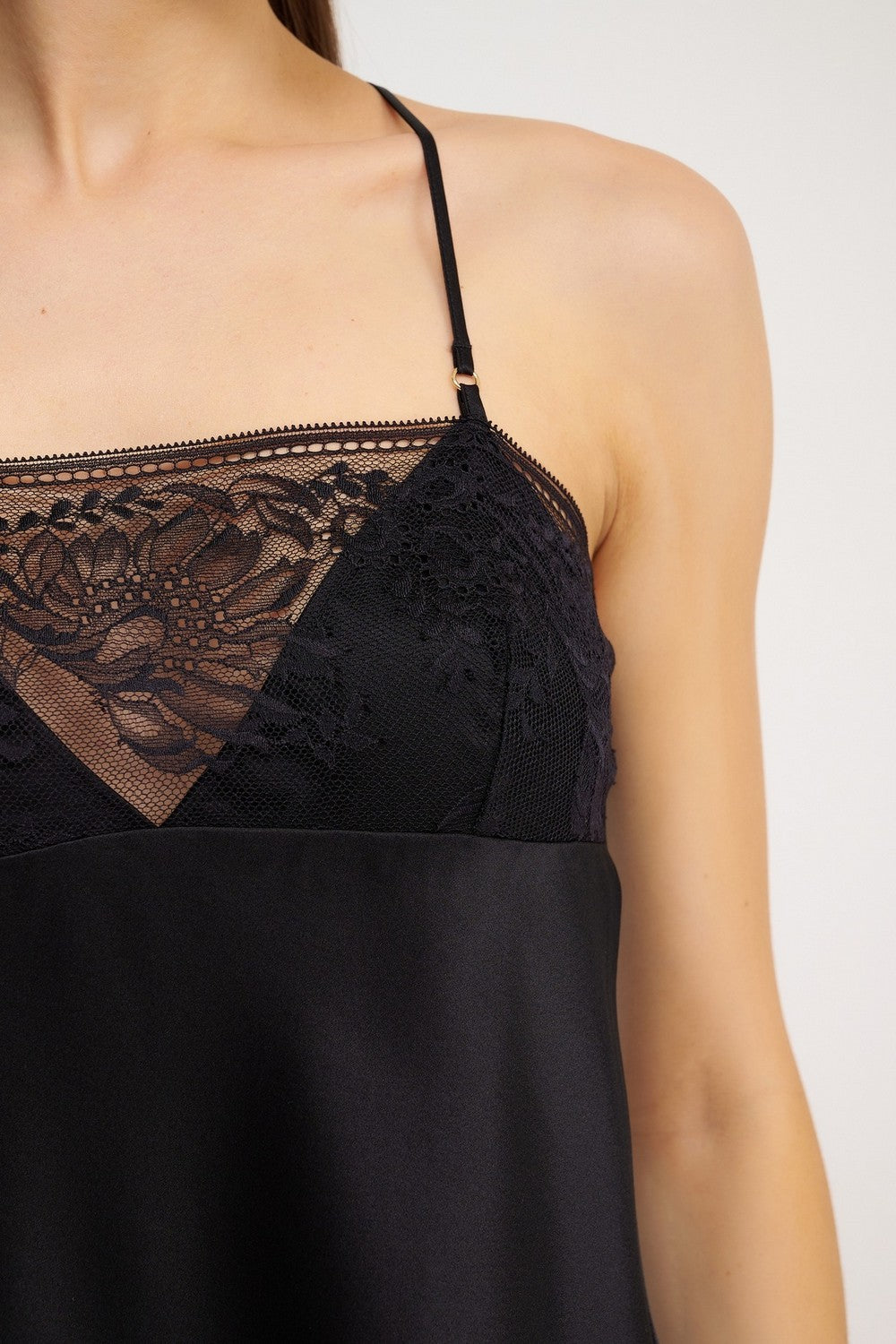 Шелковая пижамная майка 2S38 Midnight Whisper black