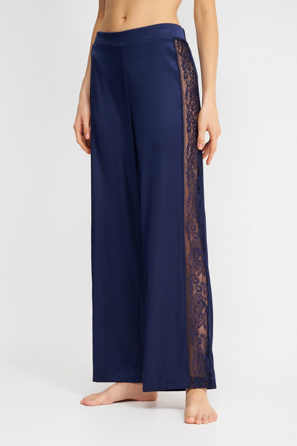 Шелковые пижамные брюки 2S60 Midnight Whisper evening blue