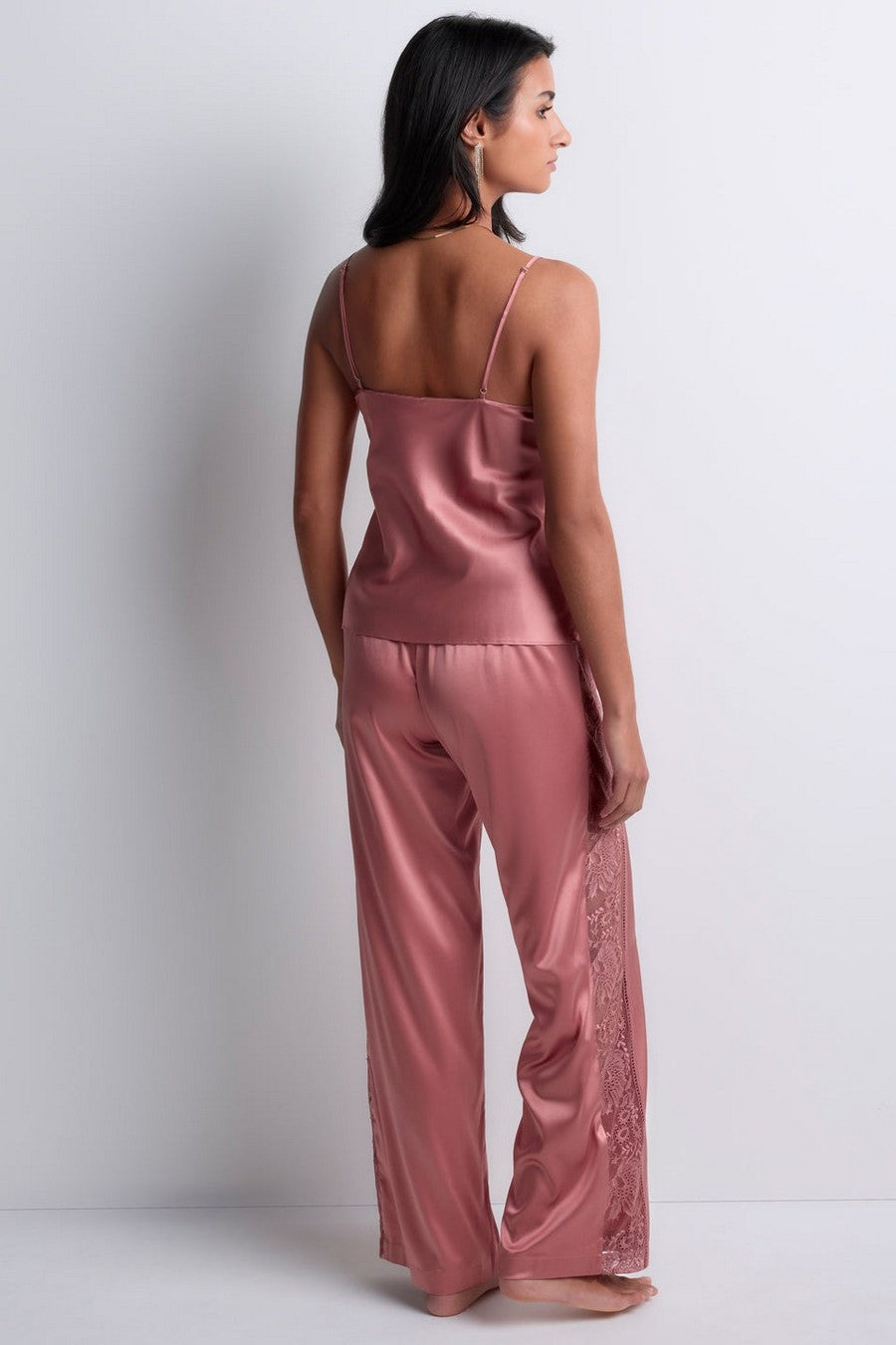 Шелковые пижамные брюки 2S60 Midnight Whisper warm pink