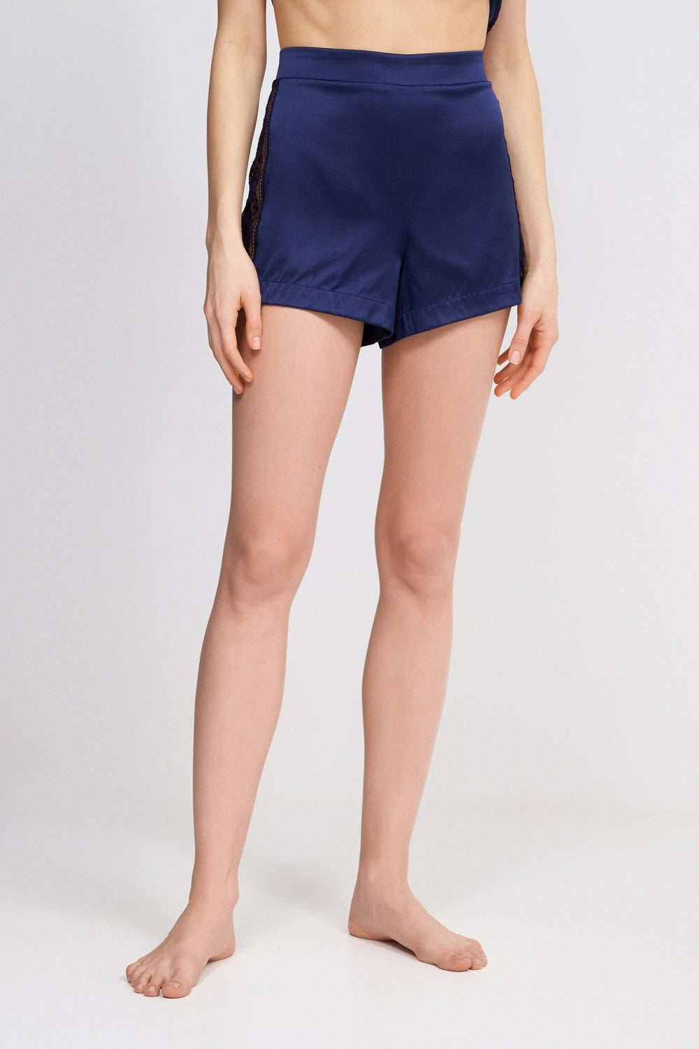 Шелковые пижамные шорты 2S61 Midnight Whisper evening blue