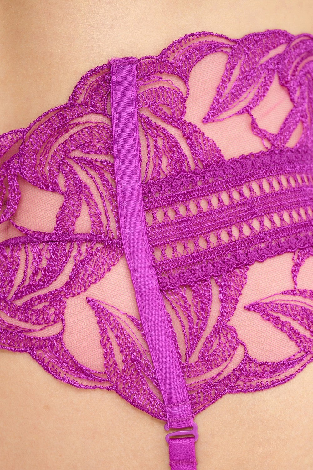 Широкий пояс для чулок 3B52 Into the Groove pink karma