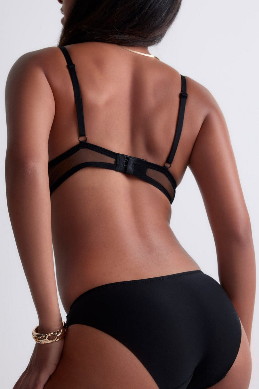 Трусики слип с микросеткой 4M22 Sheer Emotion black